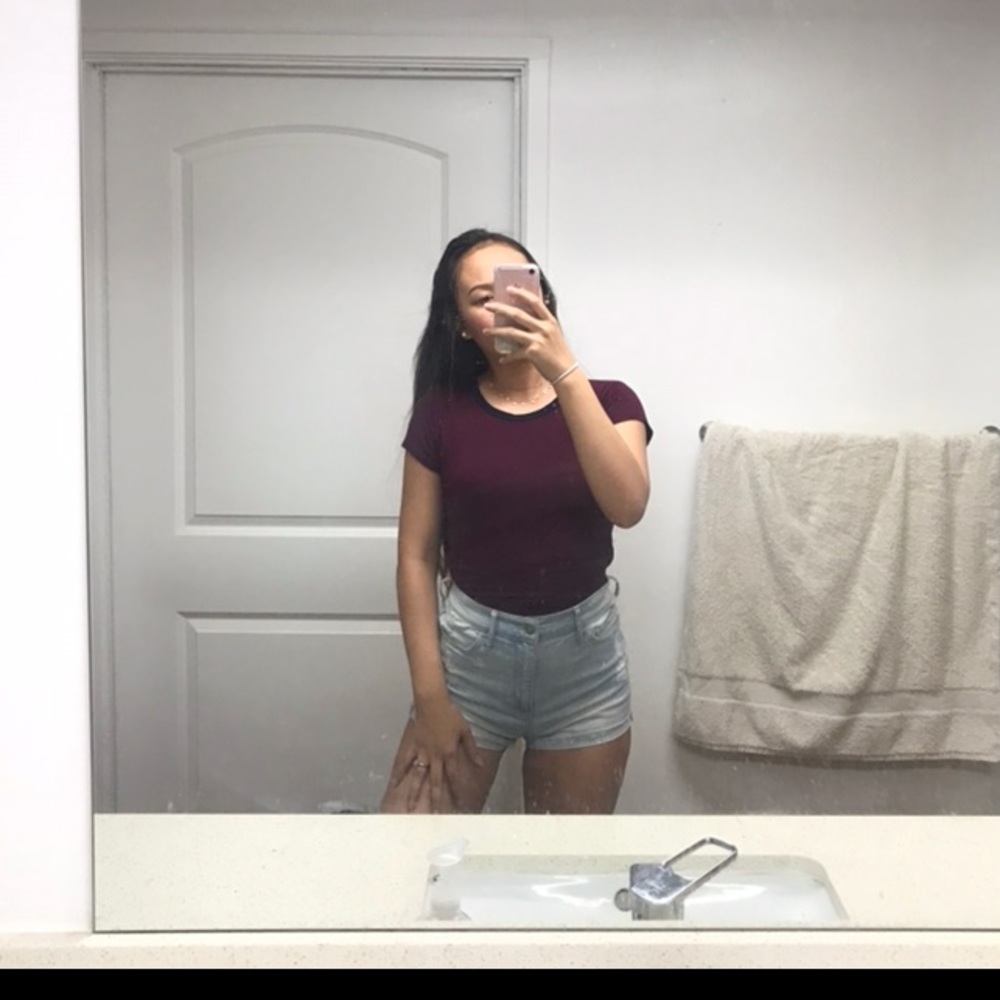 Brandy Melville Maroon Top